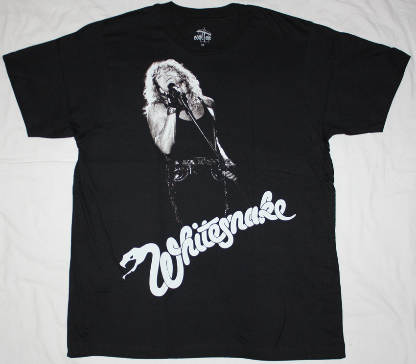 WHITESNAKE DAVID COVERDALE NEW BLACK T-SHIRT
