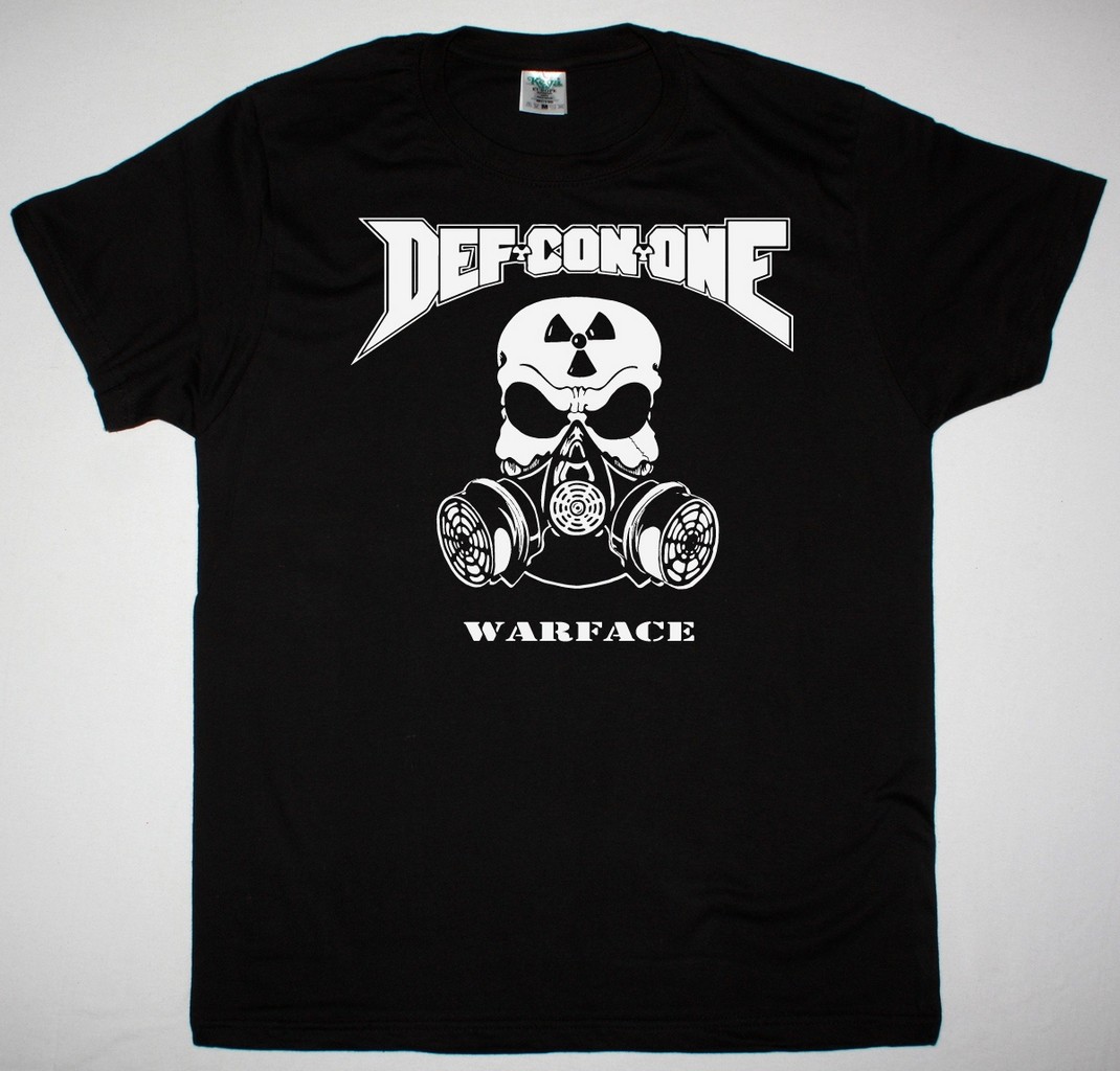 DEF CON ONE WARFACE NEW BLACK T SHIRT