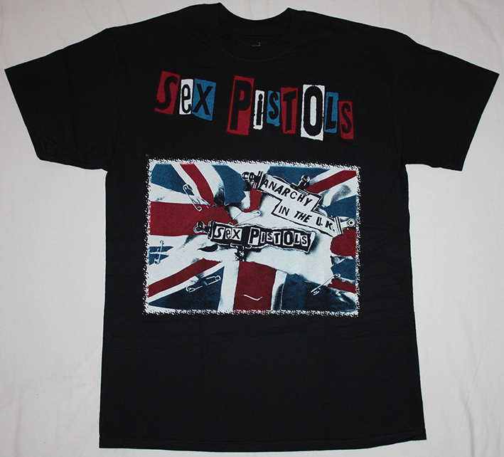 SEX PISTOLS ANARCHY IN THE UK NEW BLACK T-SHIRT