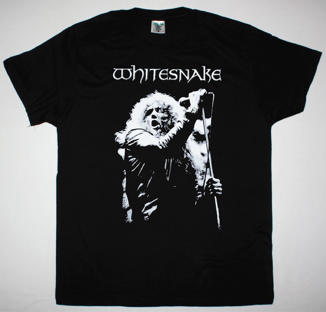 WHITESNAKE DAVID COVERDALE IN CONCERT NEW BLACK T-SHIRT