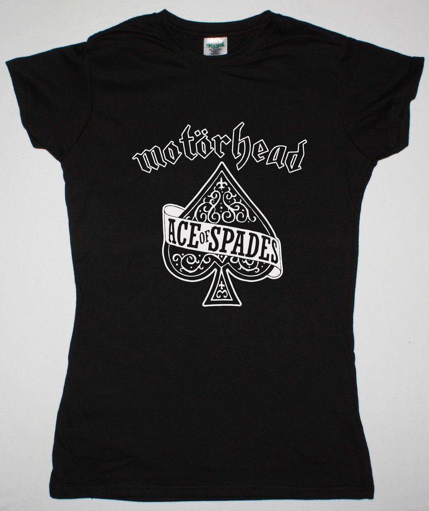 MOTORHEAD ACE OF SPADES SHIRT NEW BLACK LADY T-SHIRT