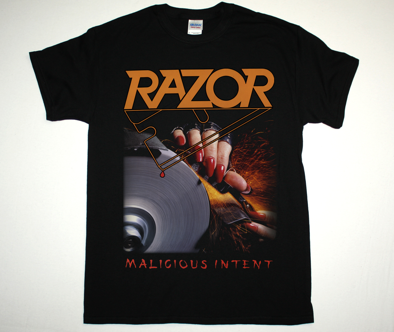 RAZOR MALICIOUS INTENT 86 NEW BLACK T-SHIRT