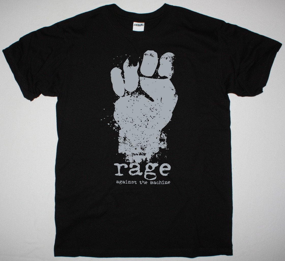 RAGE AGAINST THE MACHINE FIST LOGO NEW BLACK T-SHIRT