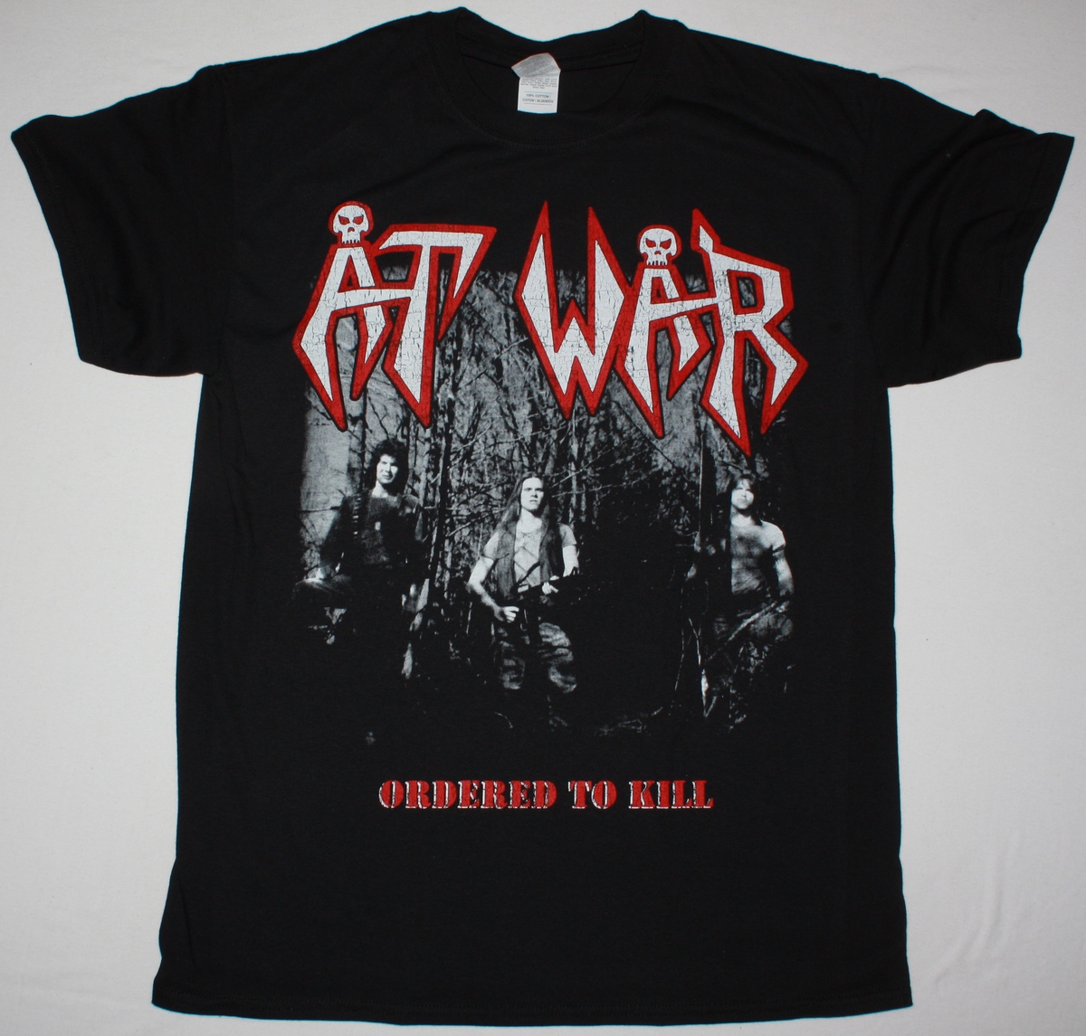 AT WAR ORDERED TO KILL NEW BLACK T-SHIRT