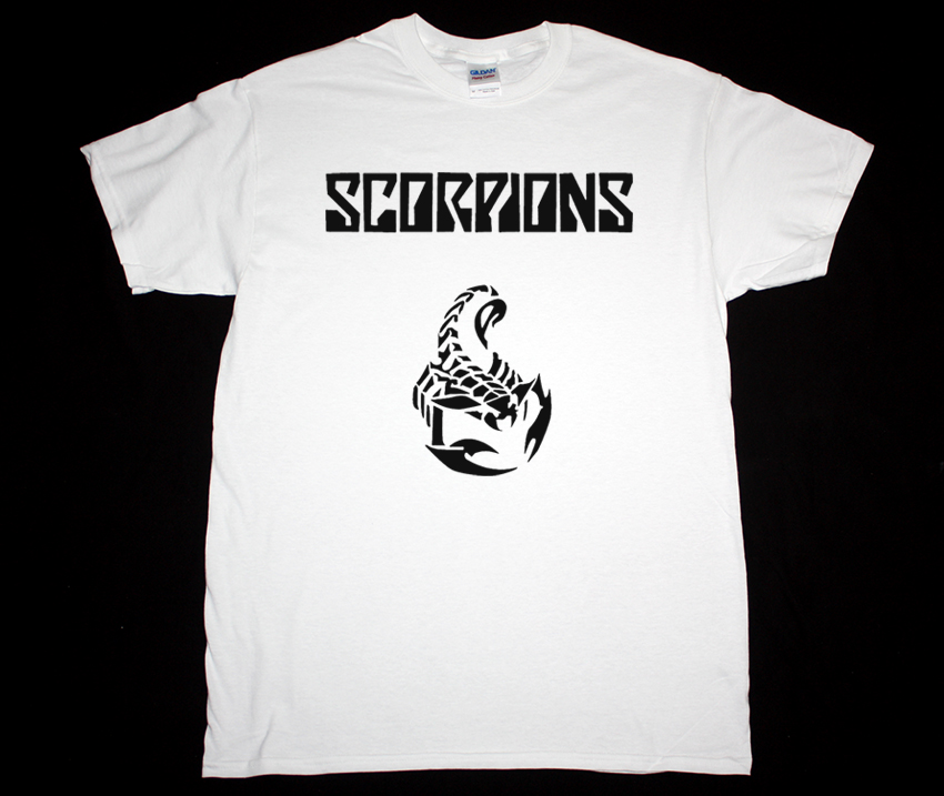 SCORPIONS LOGO NEW WHITE T-SHIRT