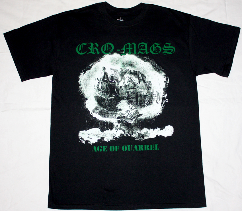CRO-MAGS THE AGE OF QUARREL'86  NEW BLACK T-SHIRT