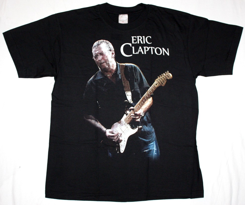 ERIC CLAPTON NEW BLACK T-SHIRT