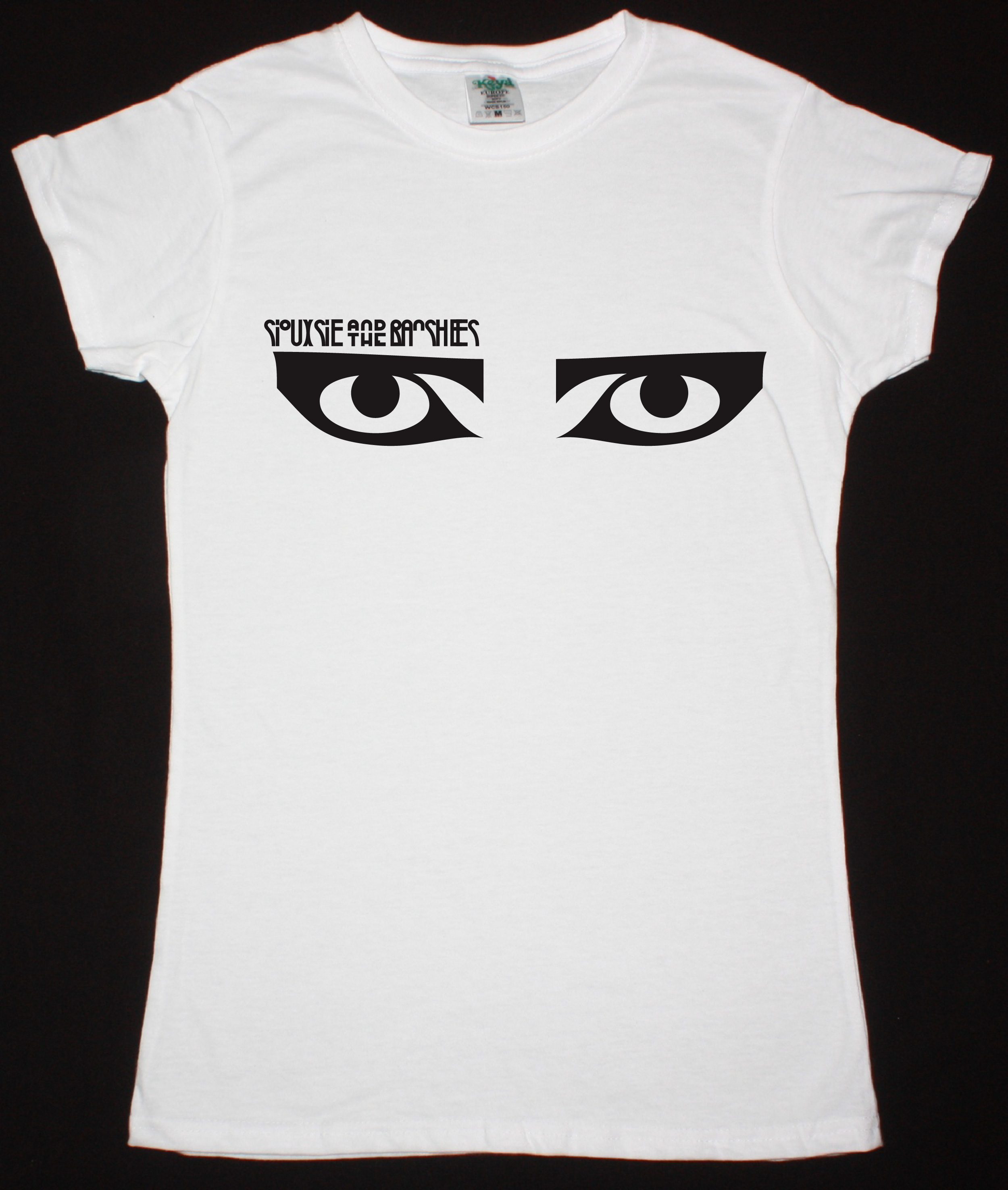 SIOUXSIE AND THE BANSHEES EYES NEW WHITE LADY T-SHIRT