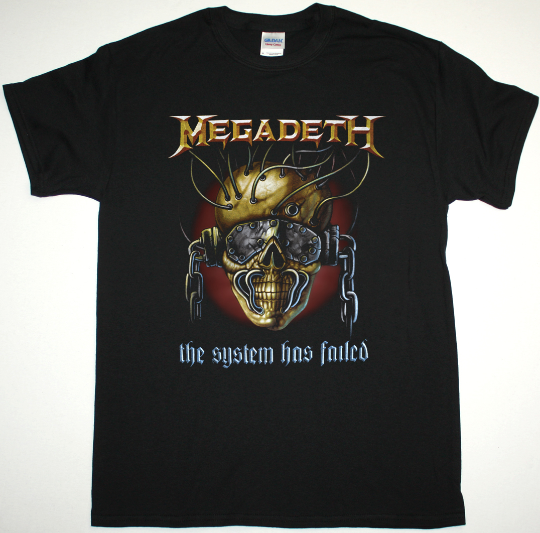 MEGADETH THE SYSTEM HAS FAILED NEW BLACK T SHIRT