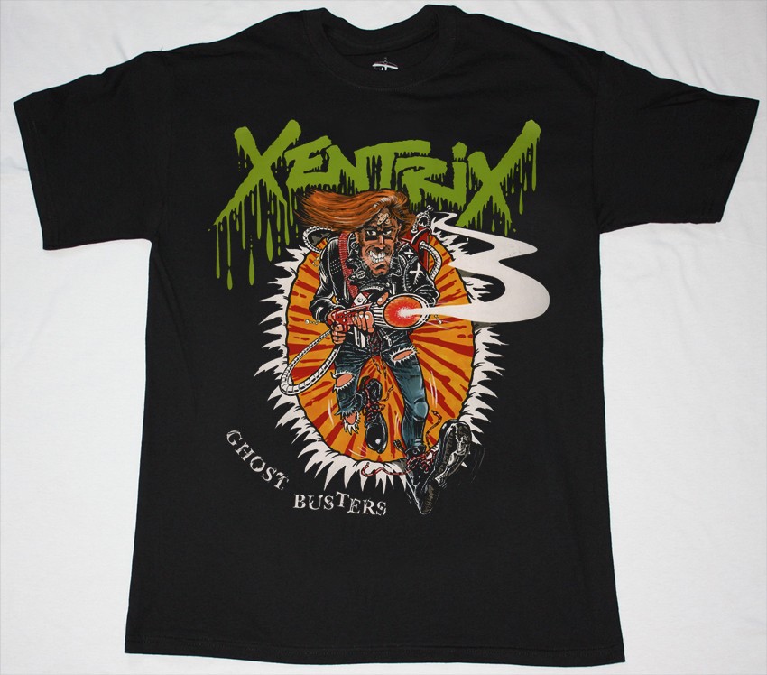 XENTRIX GHOSTBUSTERS NEW BLACK T-SHIRT
