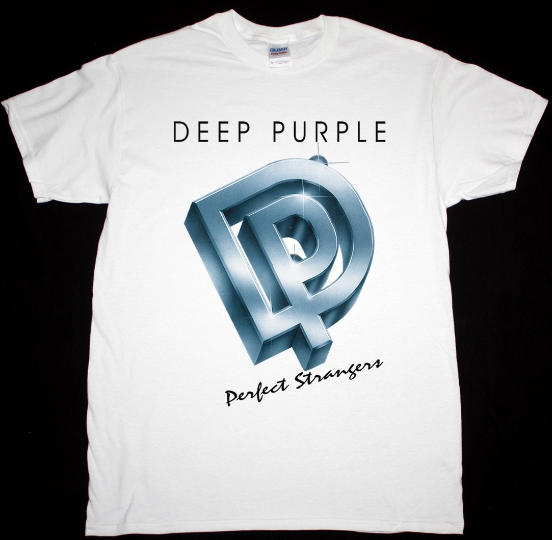 DEEP PURPLE PERFECT STRANGERS 1984 NEW WHITE T-SHIRT