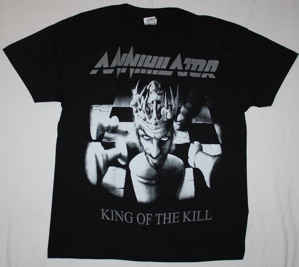ANNIHILATOR KING OF THE KILL'94 NEW BLACK T-SHIRT