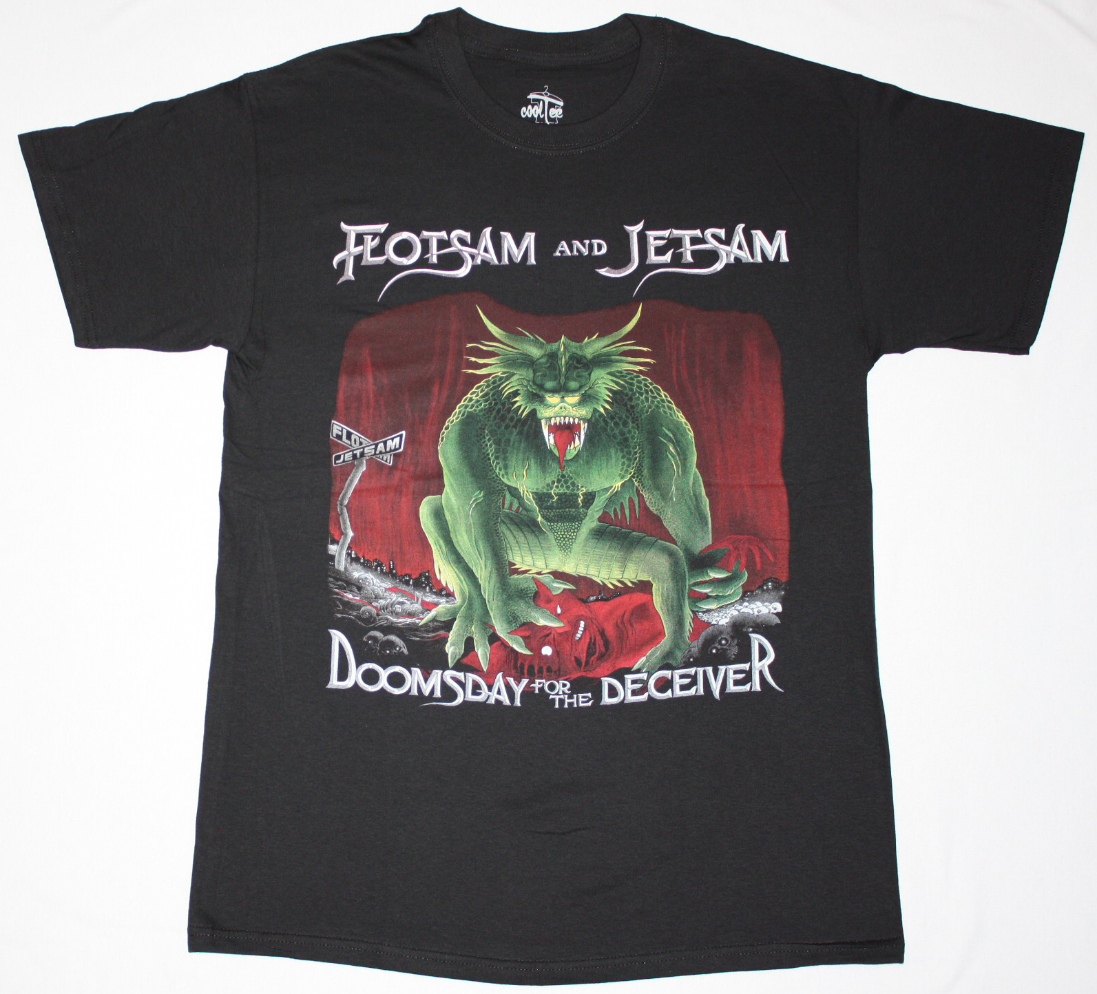 FLOTSAM AND JETSAM DOOMSDAY FOR THE DECEIVER NEW BLACK T-SHIRT