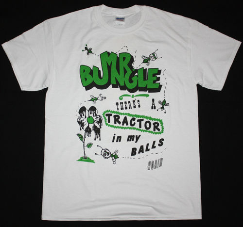 MR BUNGLE TRACTOR BALLS NEW WHITE T-SHIRT