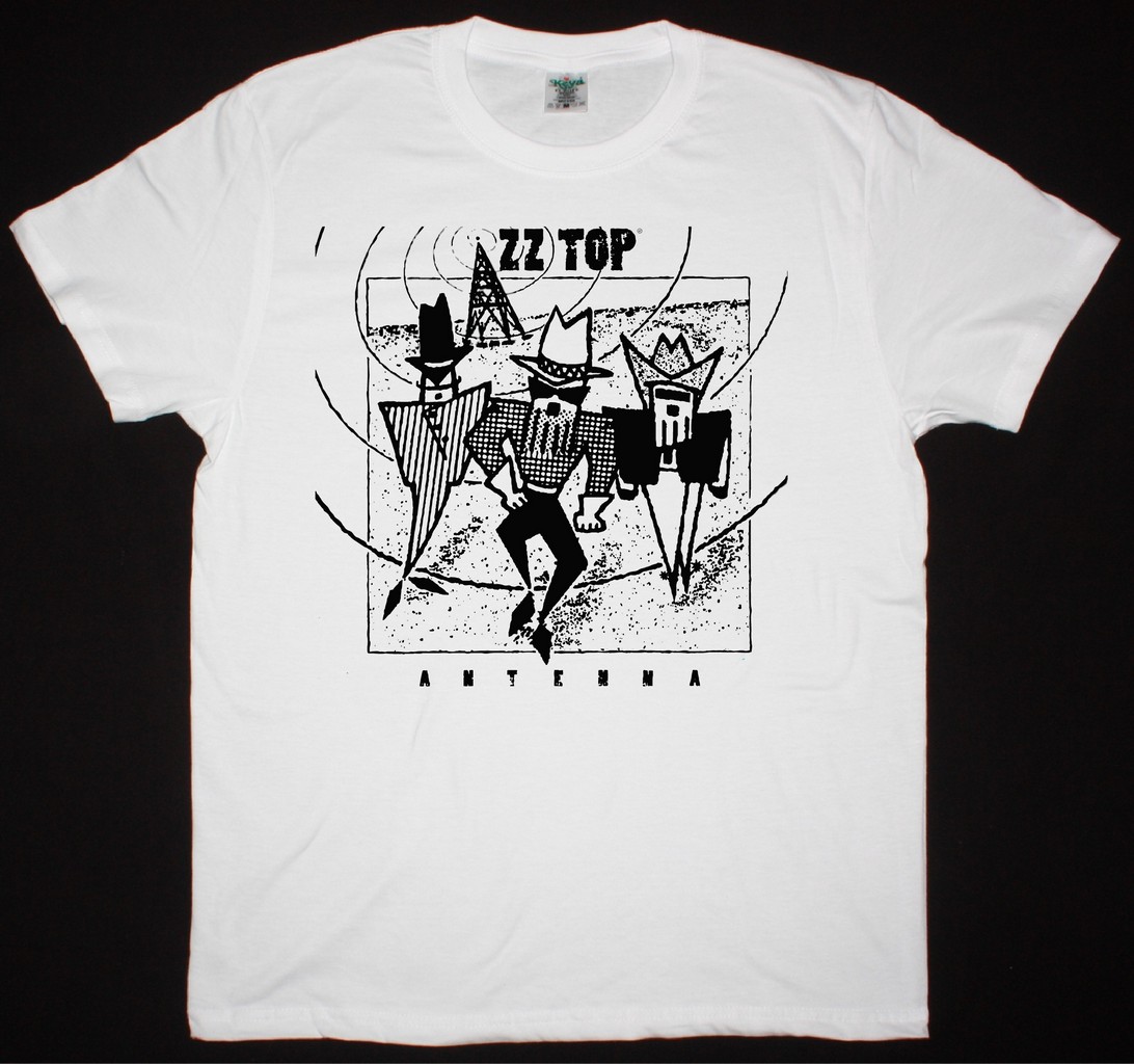 ZZ TOP ANTENNA NEW WHITE T SHIRT