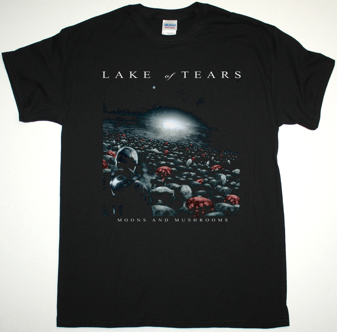 LAKE OF TEARS MOONS AND MUSHROOMS NEW BLACK T-SHIRT