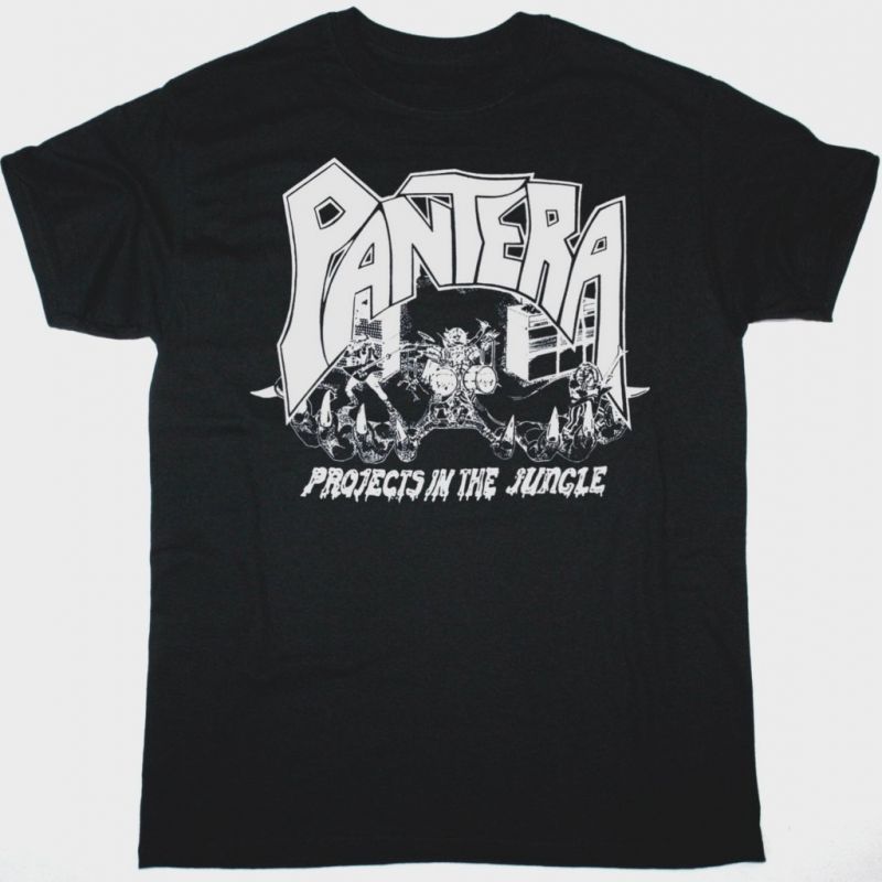 PANTERA PROJECTS IN THE JUNGLE NEW BLACK T-SHIRT