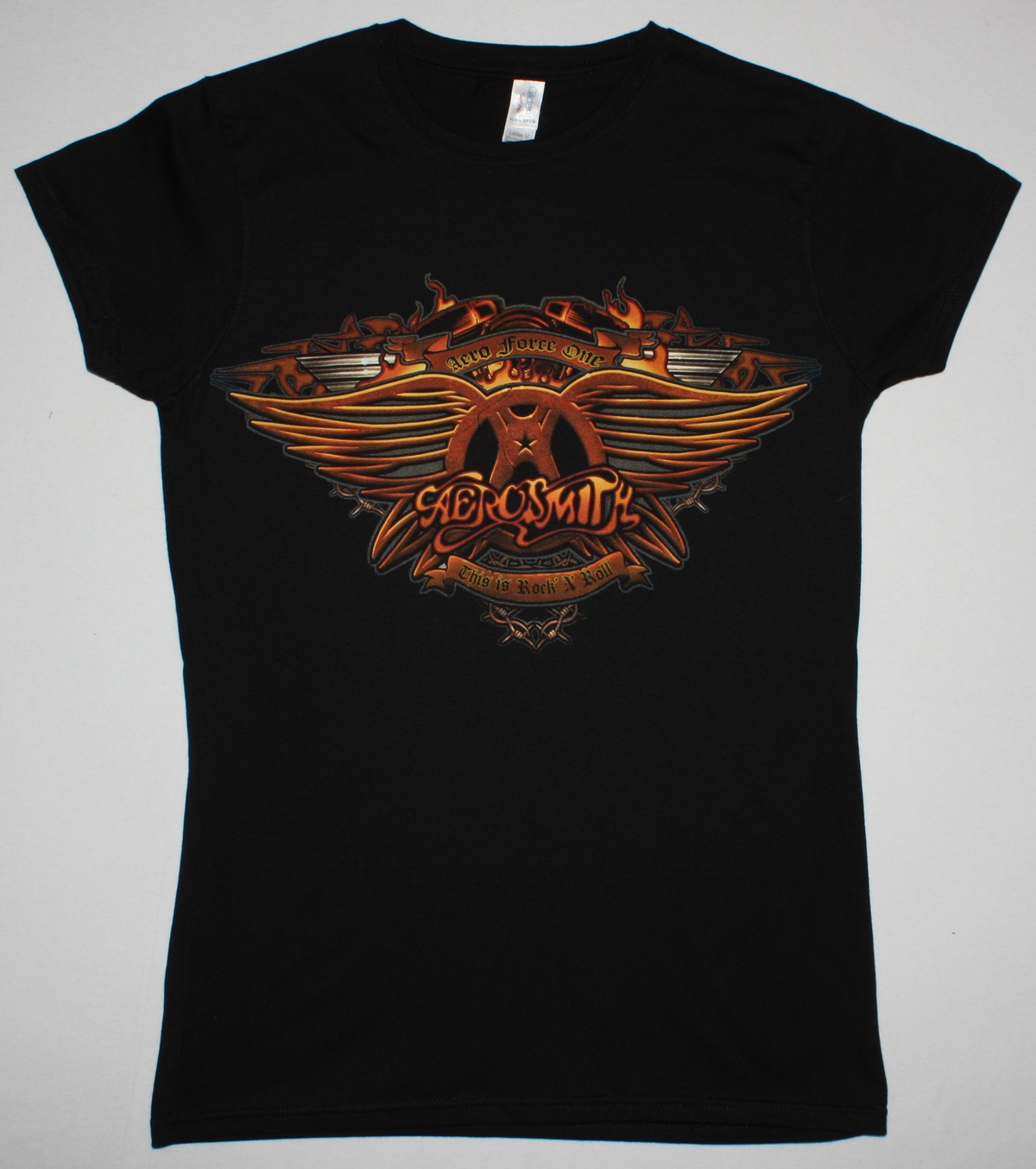 AEROSMITH AEROFORCE ONE TOUR DATES 2014 NEW BLACK LADY T-SHIRT