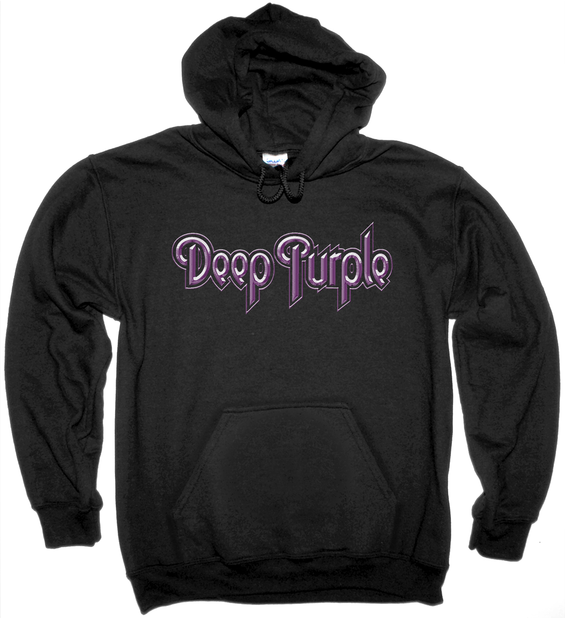 DEEP PURPLE LOGO NEW BLACK HOODIE
