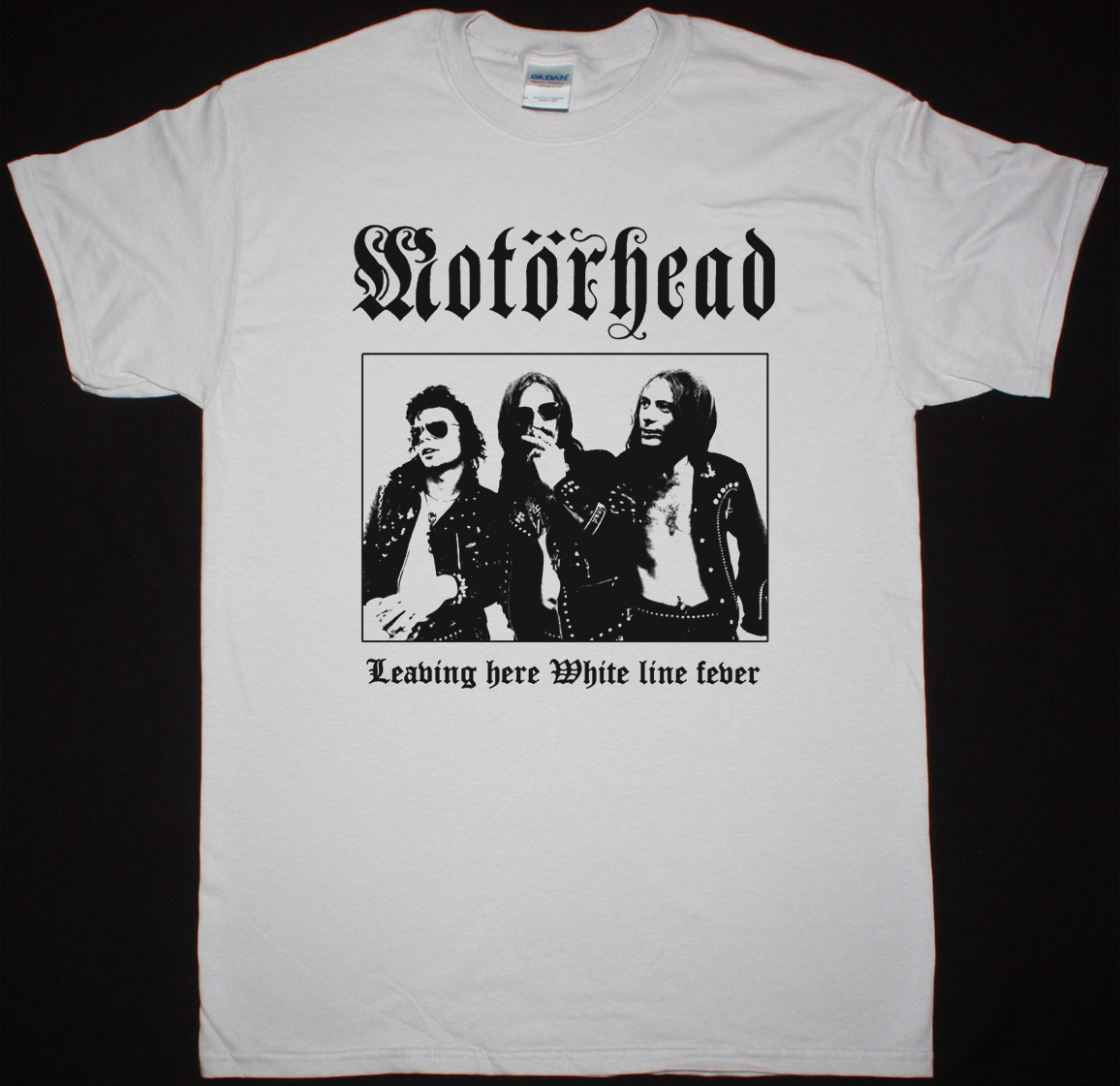 MOTORHEAD LEAVING HERE NEW WHITE T SHIRT