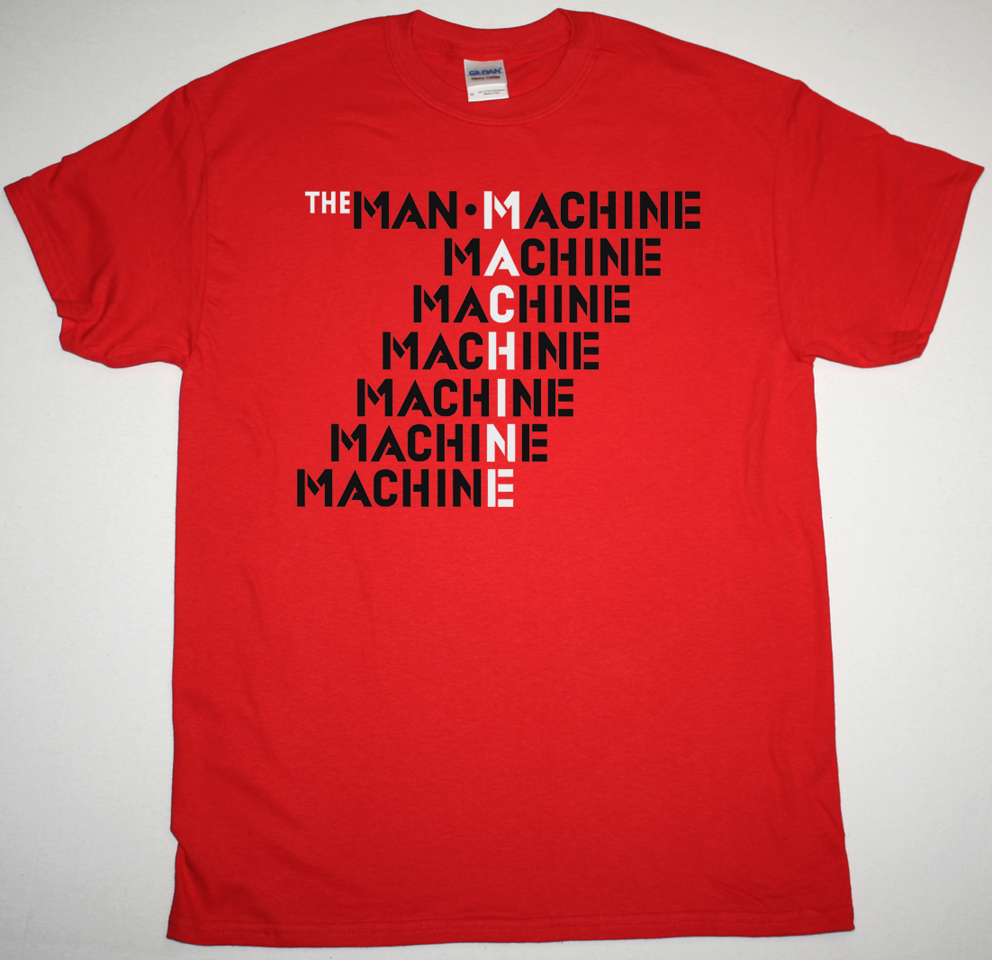 KRAFTWERK THE MAN-MACHINE 1978 NEW RED T-SHIRT