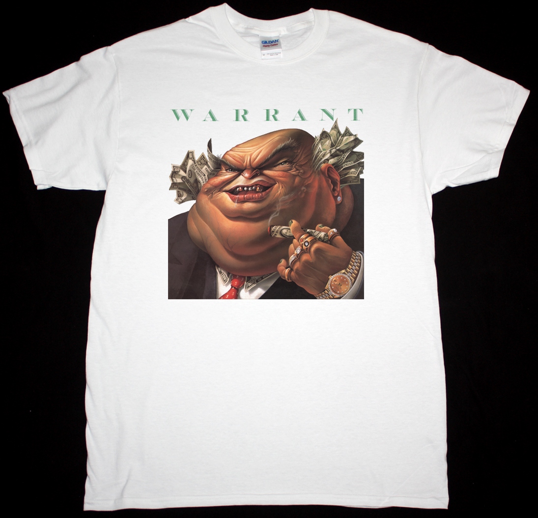 WARRANT DIRTY ROTTEN FILTHY STINKING RICH 1989 NEW WHITE T-SHIRT