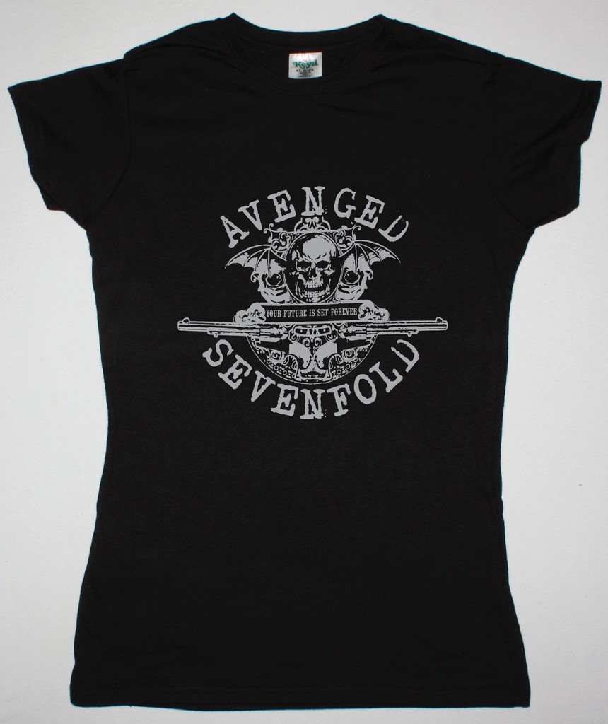 AVENGED SEVENFOLD YOUR FUTURE IS SET FOREVER NEW BLACK LADY T-SHIRT