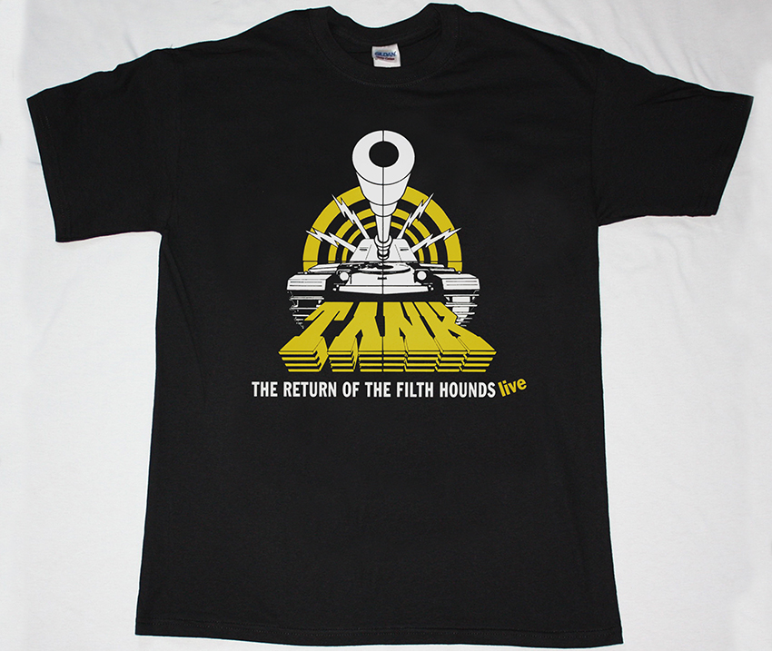 TANK THE RETURN OF THE FILTH HOUNDS NEW BLACK T-SHIRT