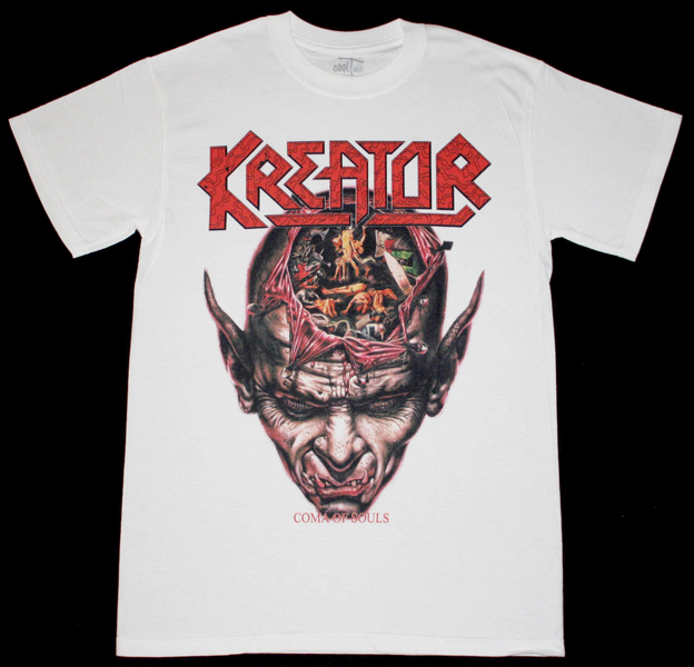KREATOR COMA OF SOULS'90 NEW WHITE T-SHIRT