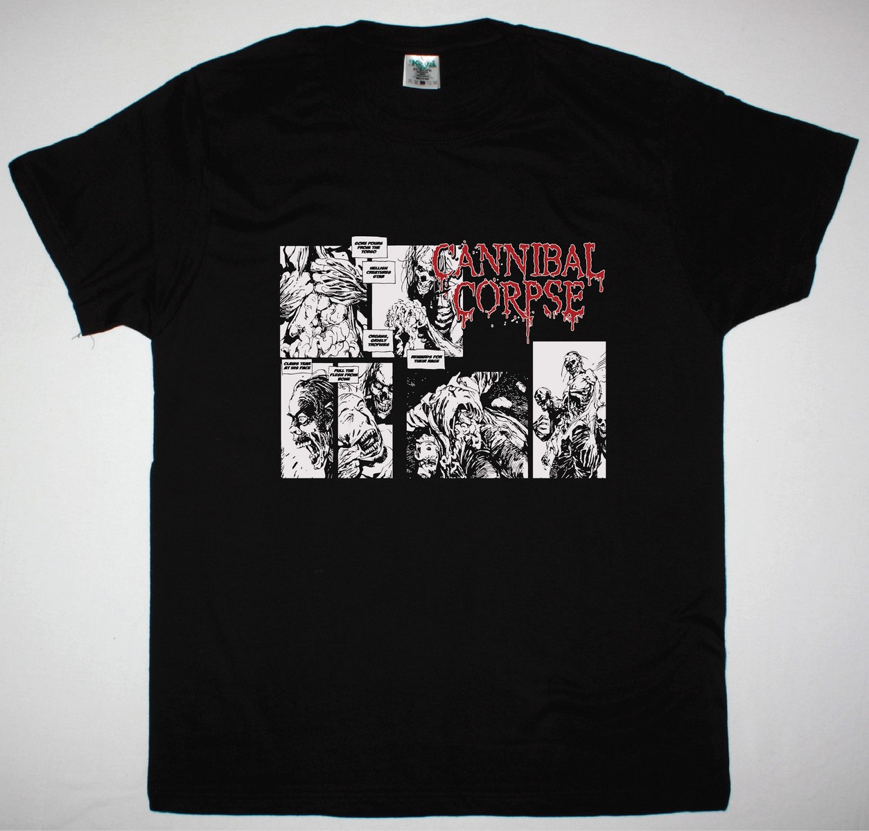 CANNIBAL CORPSE UNLEASHING THE BLOODTHIRTSY NEW BLACK T-SHIRT