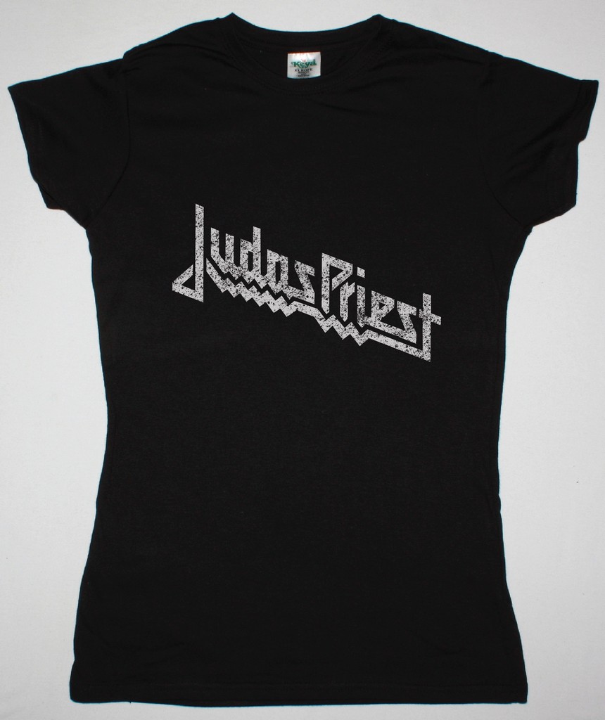 JUDAS PRIEST VINTAGE LOGO NEW BLACK LADY T-SHIRT