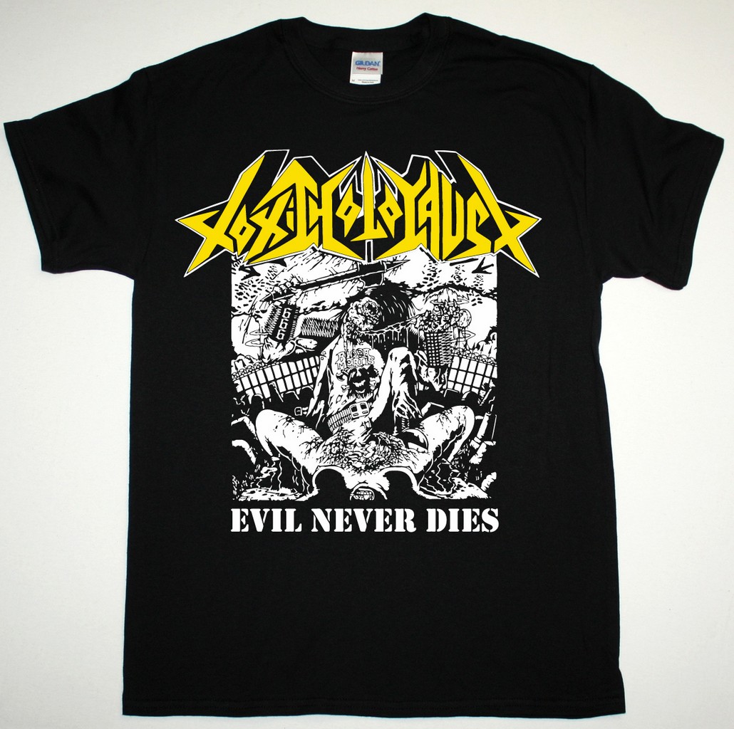 TOXIC HOLOCAUST EVIL NEVER DIES NEW BLACK T SHIRT