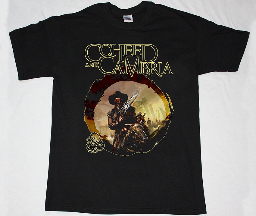 COHEED AND CAMBRIA THE NARROWS NEW BLACK T-SHIRT