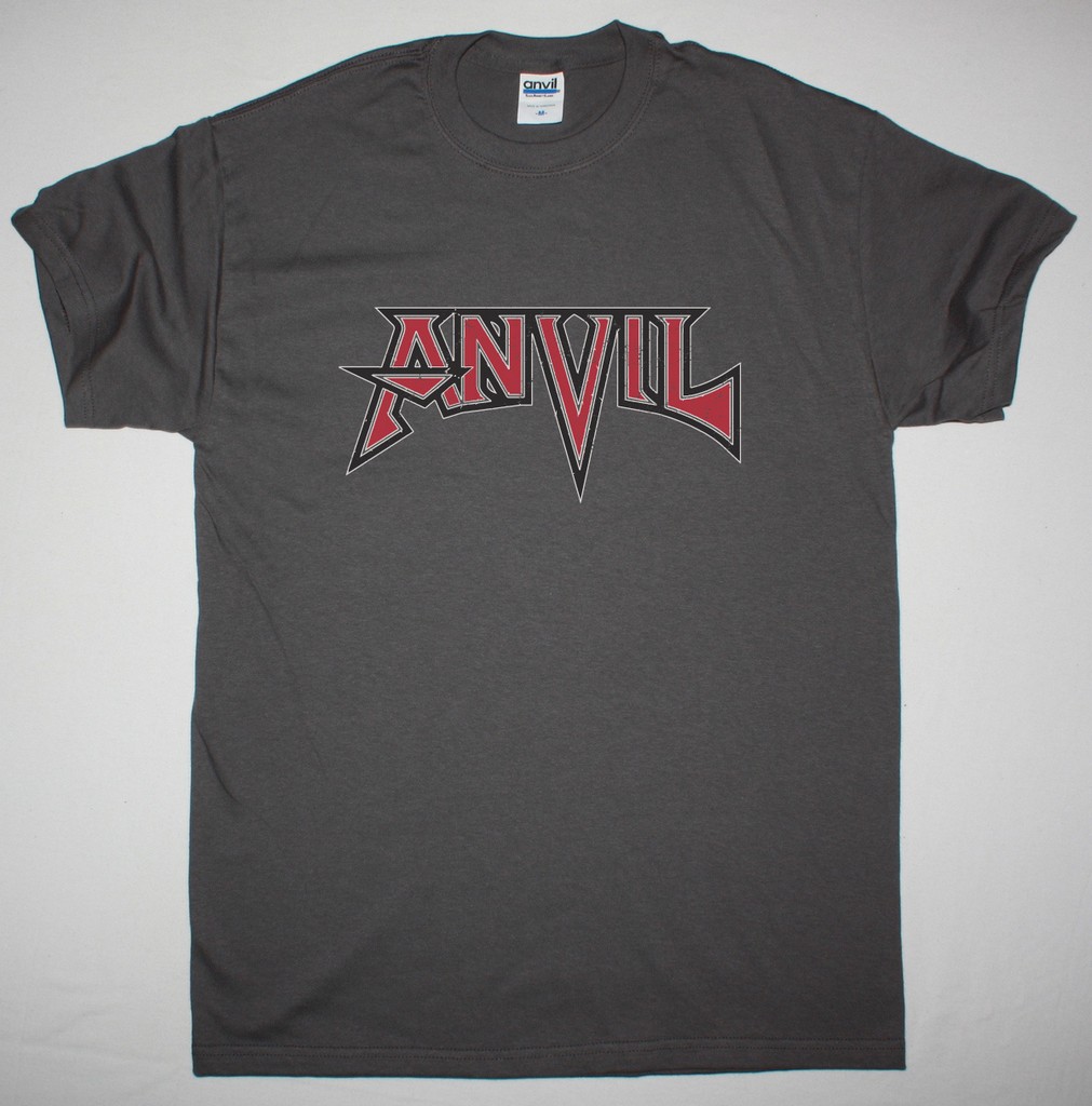 ANVIL LOGO NEW GREY CHRACOAL T SHIRT