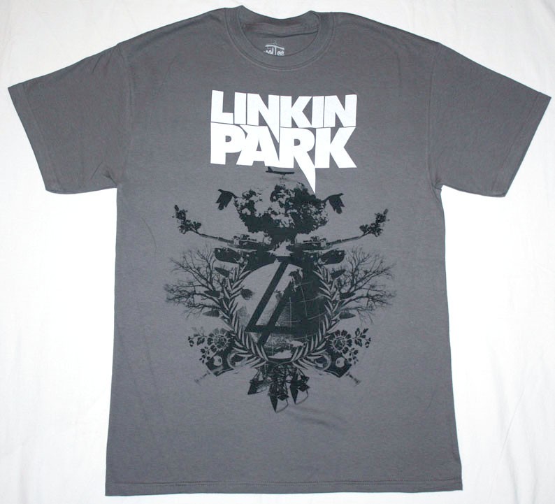 LINKIN PARK WAR  NEW GREY CHARCOAL T-SHIRT
