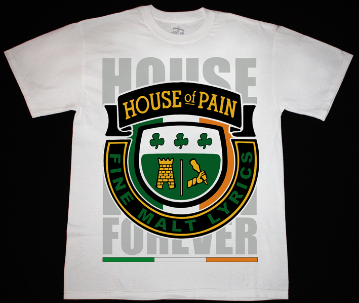 HOUSE OF PAIN FINE MALT LYRICS NEW WHITE T-SHIRT