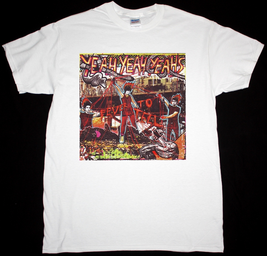 YEAH YEAH YEAHS FEVER TO TELL NEW WHITE T-SHIRT