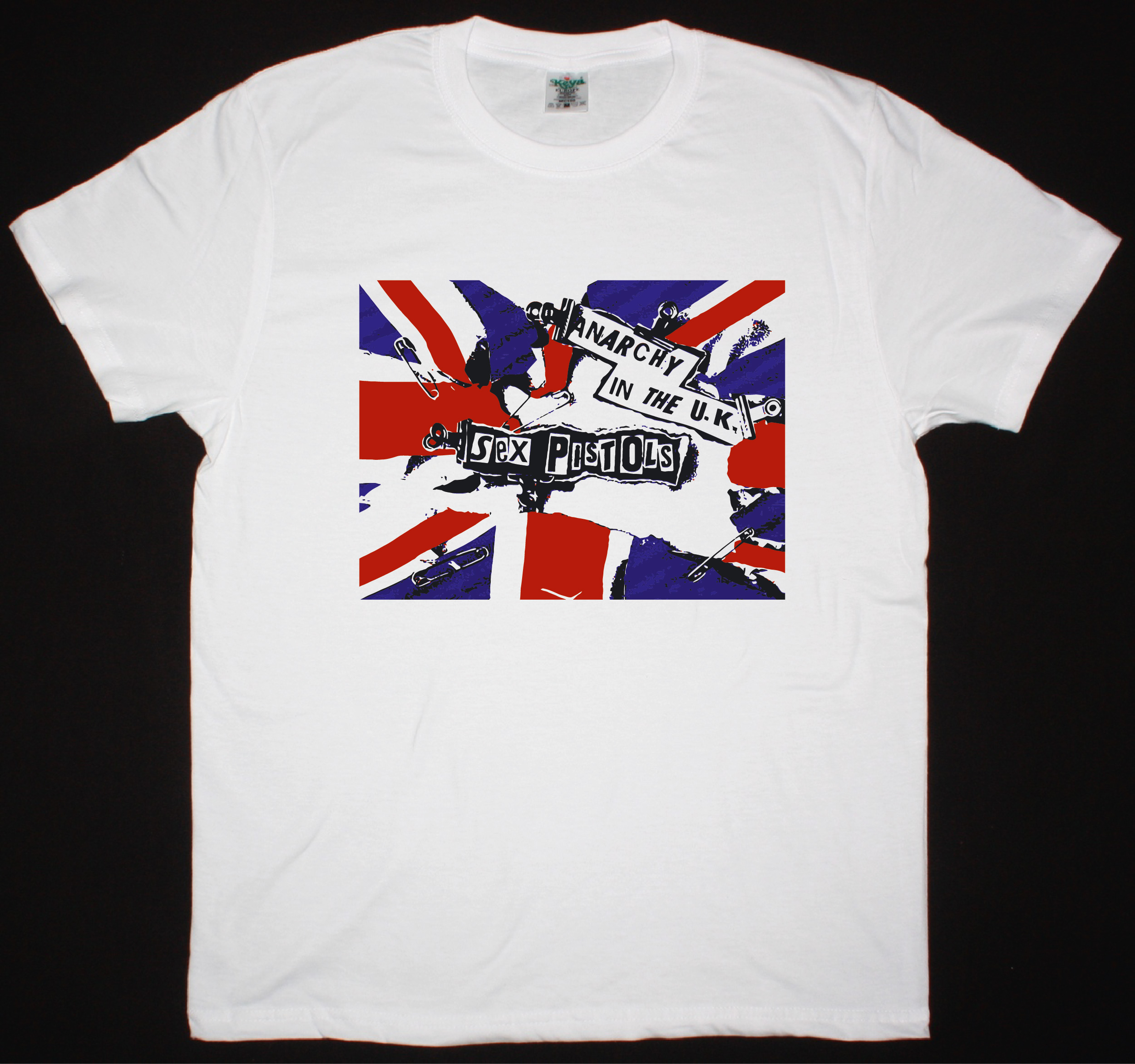 SEX PISTOLS ANARCHY IN THE U.K. NEW WHITE T-SHIRT