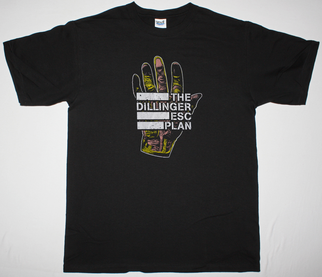 THE DILLINGER ESCAPE PLAN LOGO HAND NEW BLACK T-SHIRT