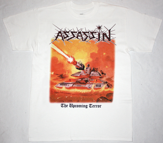 ASSASSIN THE UPCOMING TERROR'86  NEW WHITE T-SHIRT