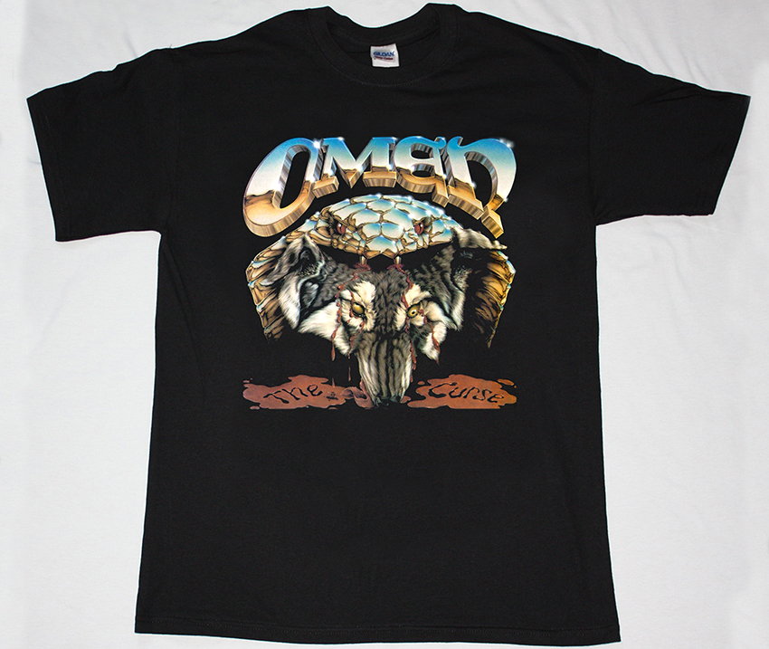 OMEN THE CURSE 1986 NEW  BLACK T-SHIRT