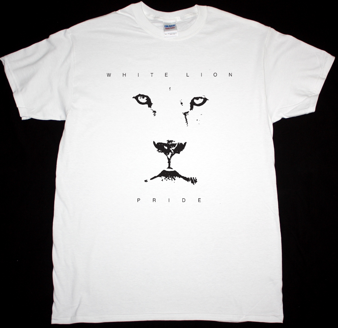 WHITE LION PRIDE NEW WHITE T-SHIRT