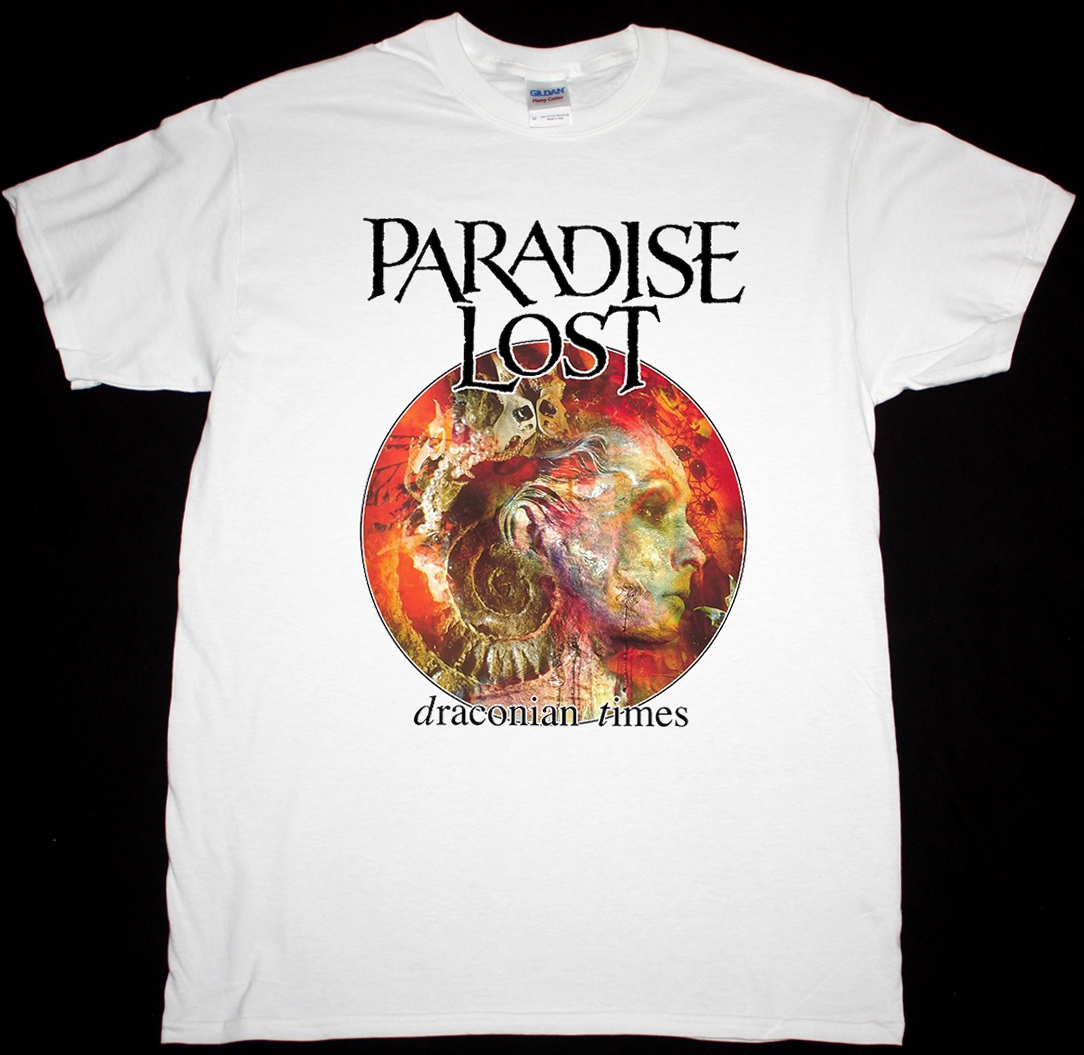 PARADISE LOST DRACONIAN TIMES 1995 NEW WHITE T-SHIRT