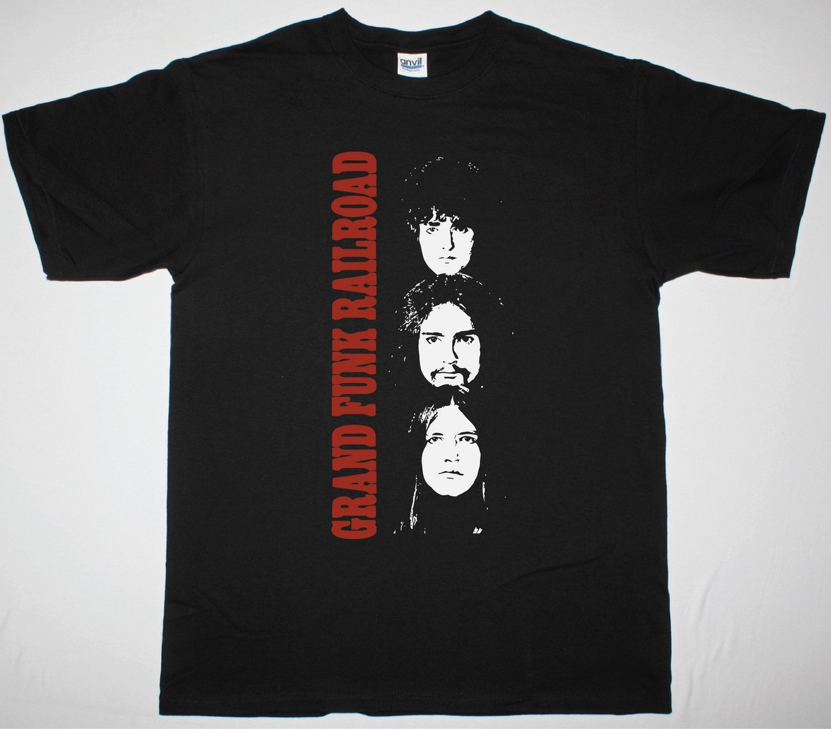 GRAND FUNK RAILROAD CLOSER TO HOME NEW BLACK T-SHIRT
