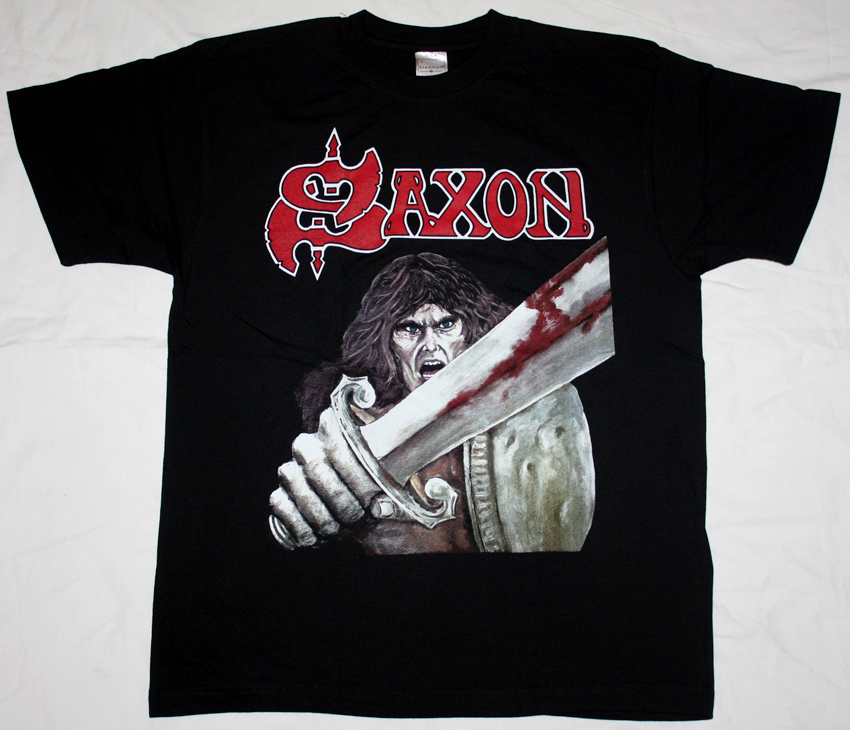 SAXON FIRST ALBUM '79 NEW BLACK T-SHIRT