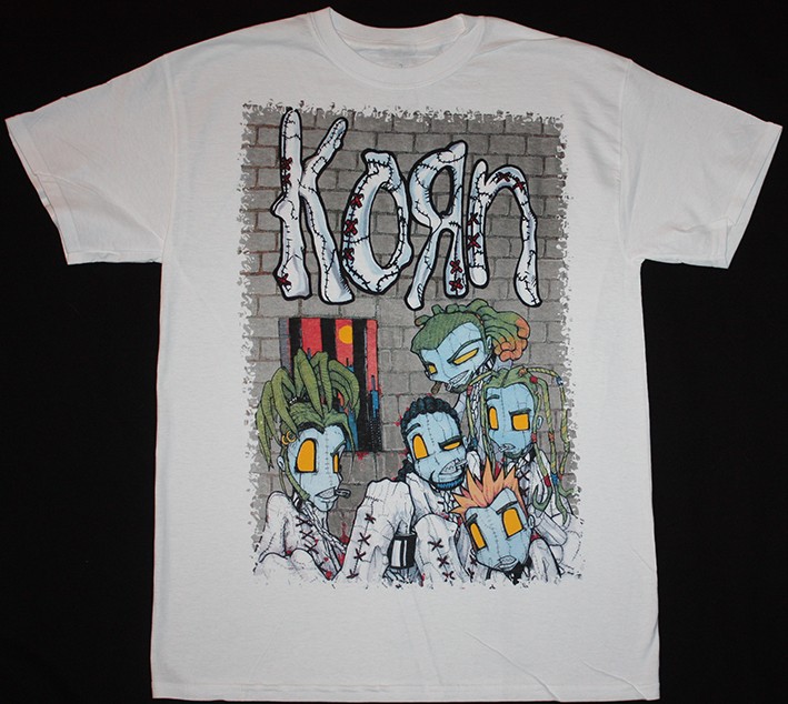 KORN ASYLUM NEW WHITE T-SHIRT