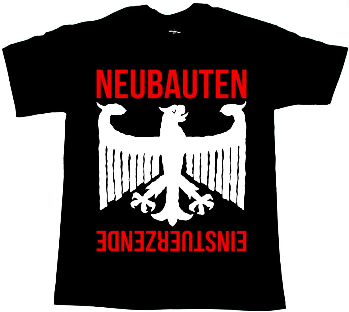 EINSTÜRZENDE NEUBAUTEN RICHTERSKALA'87 NEW BLACK T-SHIRT
