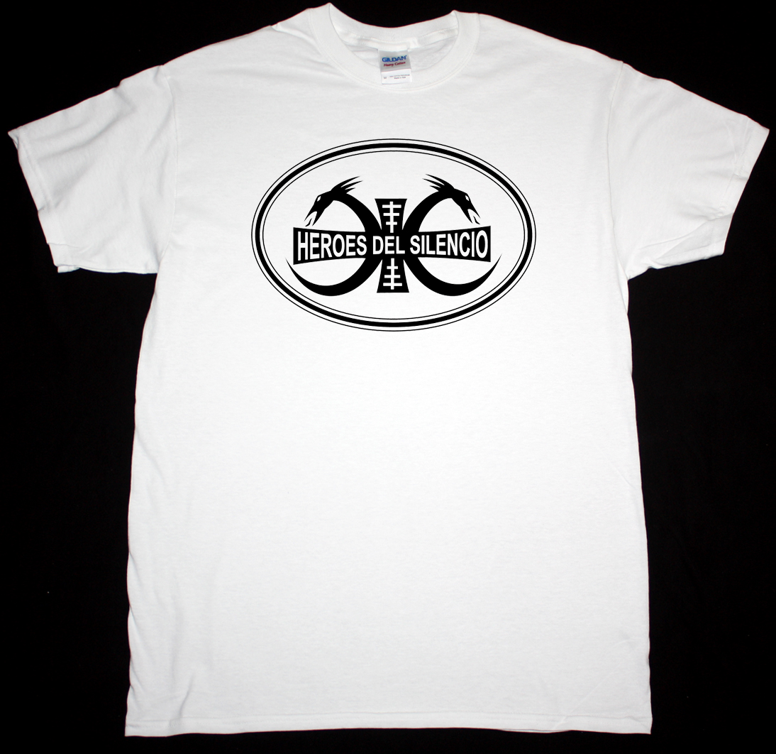 HEROES DEL SILENCIO LOGO HDS NEW WHITE T-SHIRT