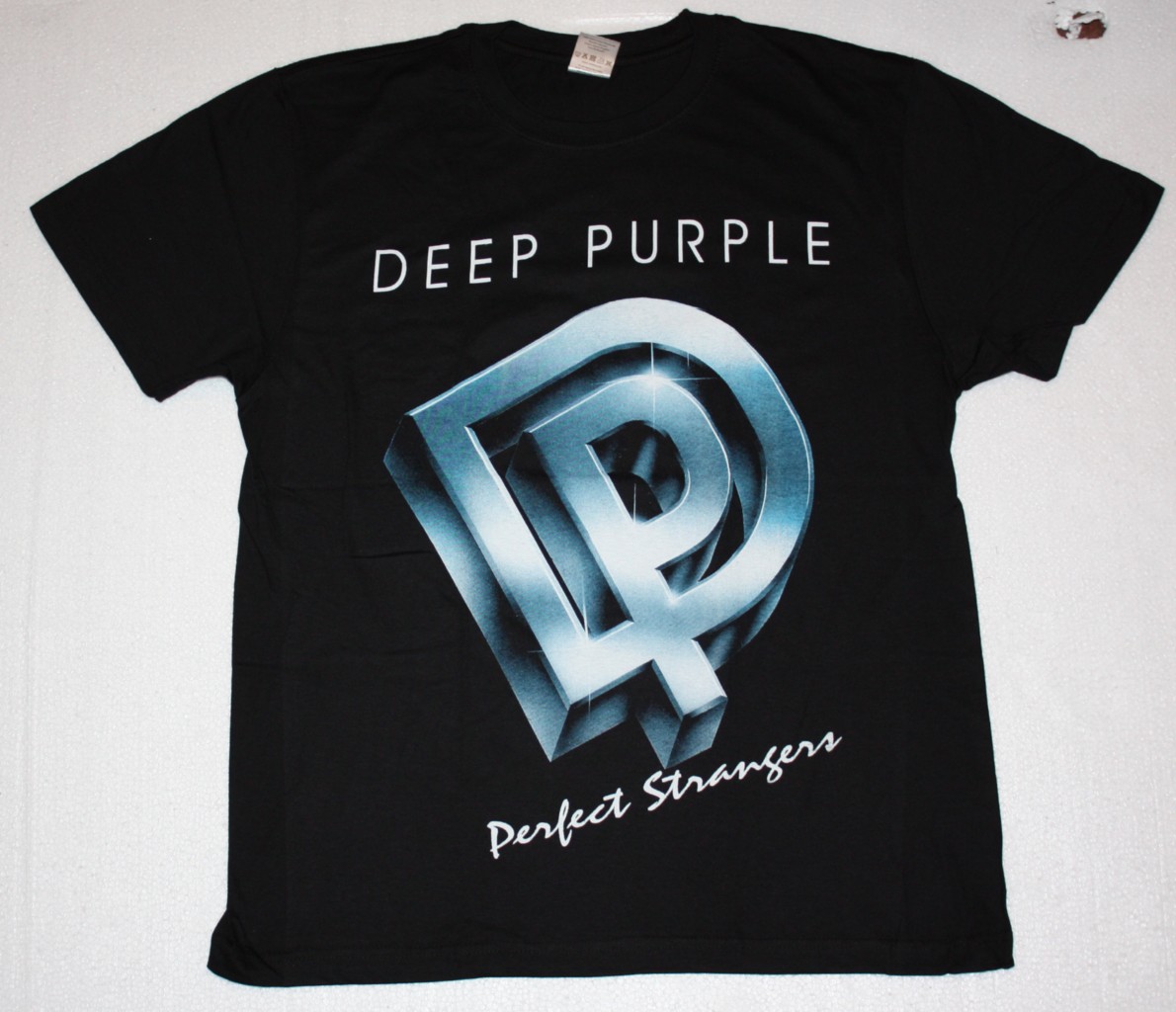 DEEP PURPLE PERFECT STRANGERS'84 NEW BLACK T-SHIRT