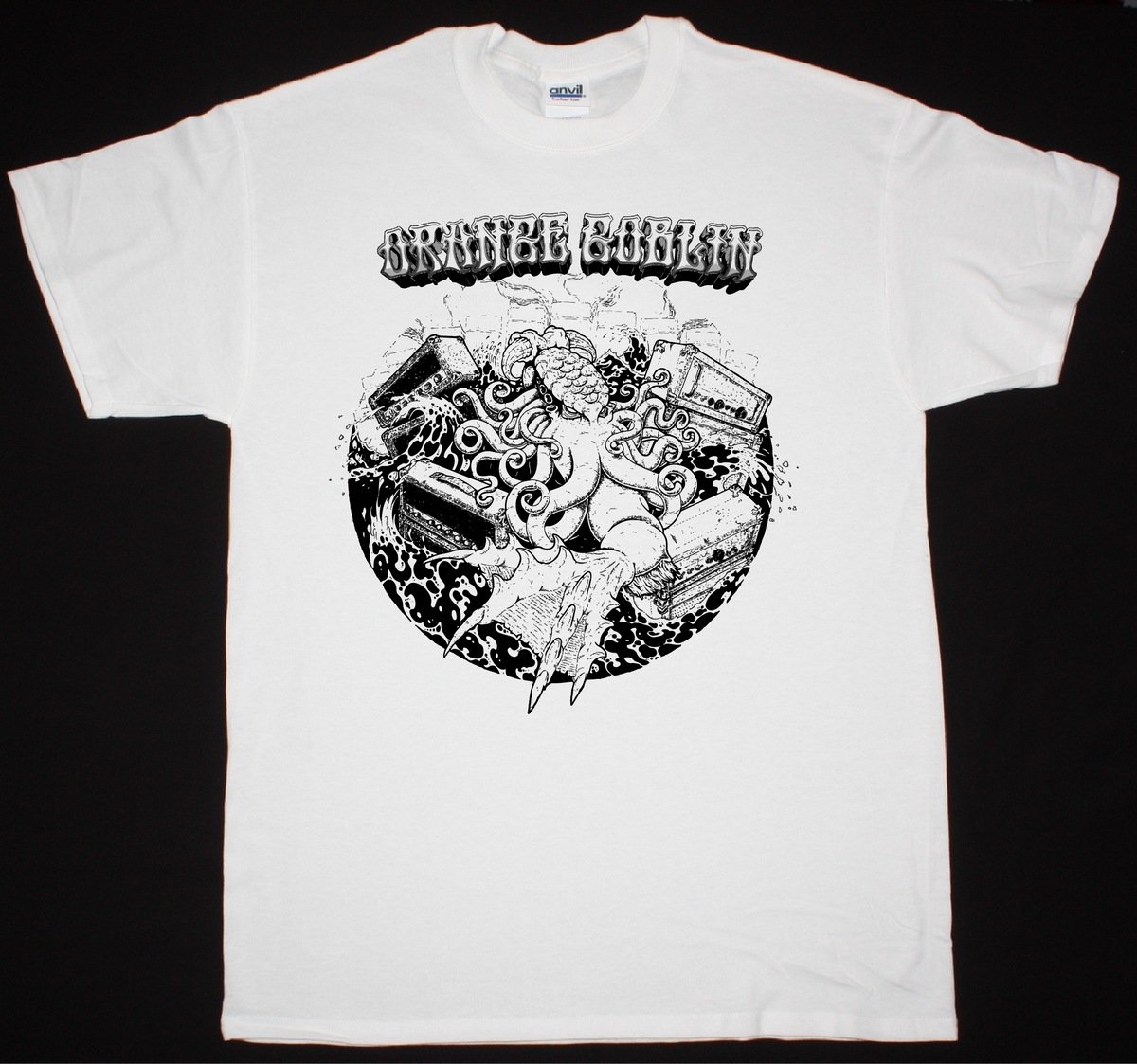 ORANGE GOBLIN OCTOPUS NEW WHITE T-SHIRT